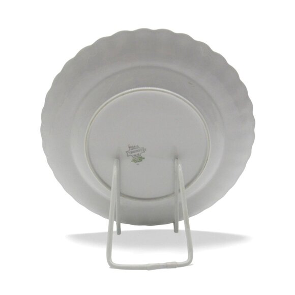 SPODE COLONEL Scalloped Plate Gold Rim England Vintage 10.5" - Picture 7 of 11